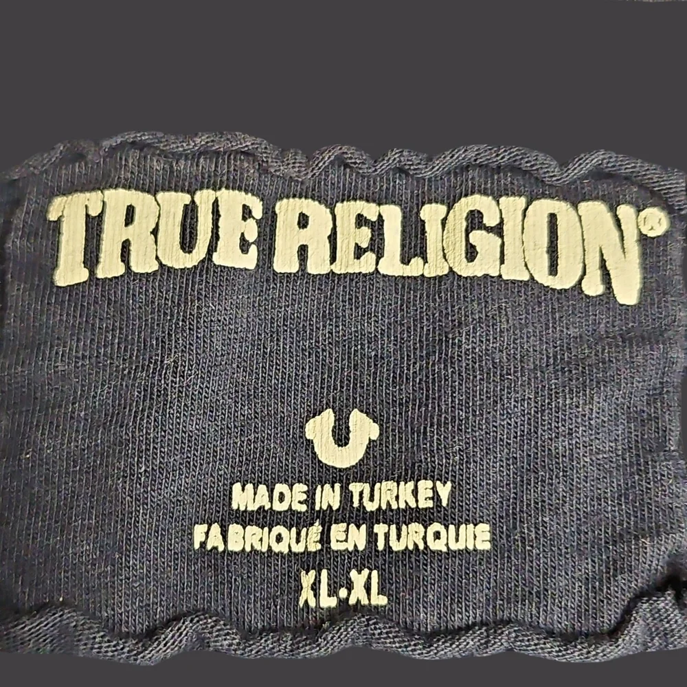 True Religion Navy Blue Zip-Up Hoodie - Picture 4 of 4